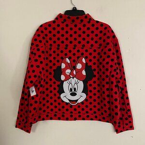 Disney Minnie Mouse Polka Dot Jean Jacket XL